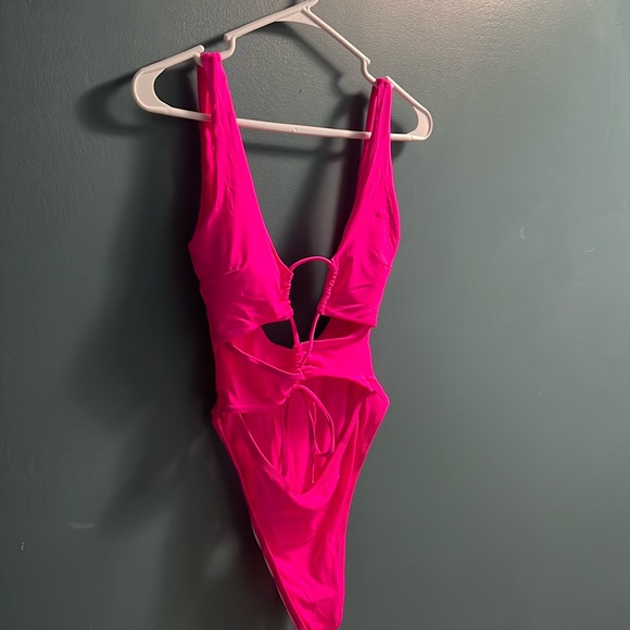 Pink One Piece Swim 0128 - Picture 1 of 3